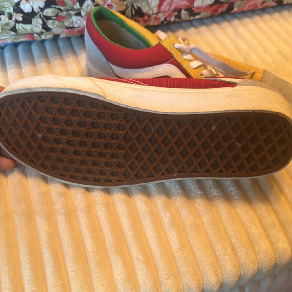 Gently worn vans; primary colors; men 6.5/women 8 - Picture 3 of 6